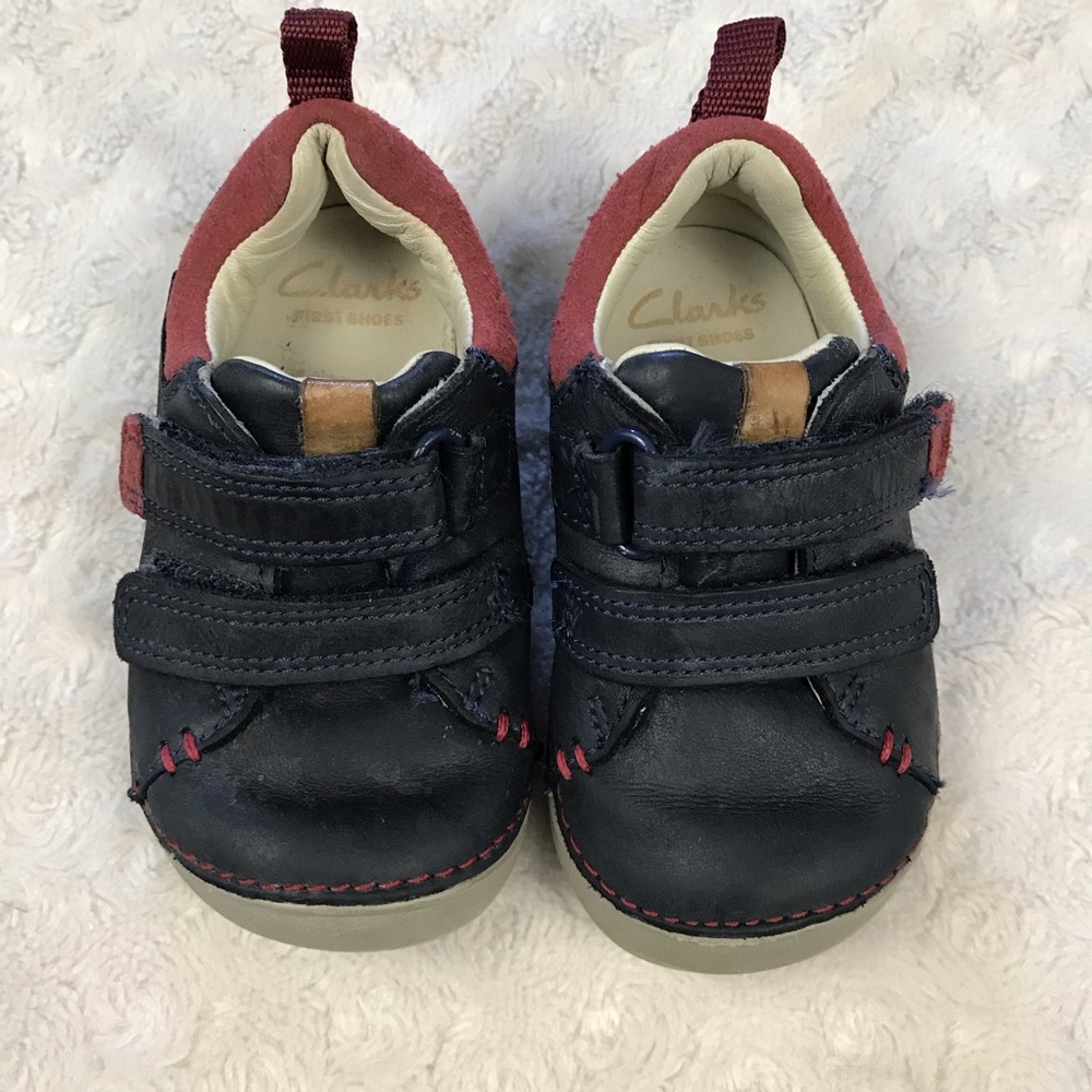 Clarks Baby Boy Shoes Size 4W - Picture 2 of 8
